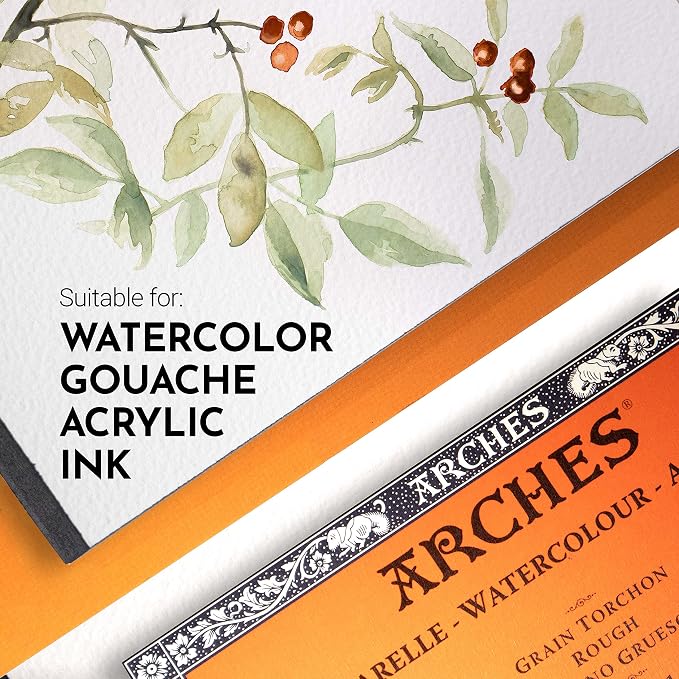 Arches Watercolor Paper Block, 7.9" x 7.9", 140 pound - Image 4