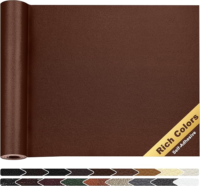 KING MOUNTAIN Leather Repair Patch, 16 x 60 Inches self Adhesive Leather Repair by ForABetterHomeLife