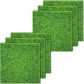 KISEER 6 Pack Fairy Garden Grass 12 x 12 Inches Miniature Artificial Craft Grass by KISEER