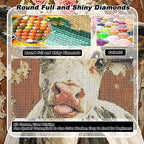 VeGuude Diamond Art Kits for Adults, Full Drill Highland Cow Diamond Art Kits - Image 4