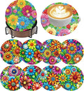 ijbnhd 8 Pcs Diamond Art Coasters by ijbnhd