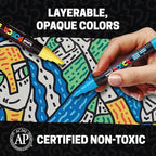 posca Acrylic Paint Markers, 1M Extra Fine Thin Tips, Artist Recommended Pens - Image 6