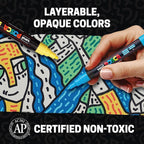 Uni Posca Paint Markers, 5M Medium Acrylic Markers - Image 5