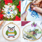 INSCRAFT 304 Pack Embroidery Kit, 200 Colors Threads, Instructions, Bag and - Image 5