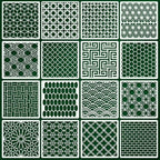 Texture Stencils for Crafts Reusable 16Pcs Stencils | DIY Art Painting Stencil by Unknown