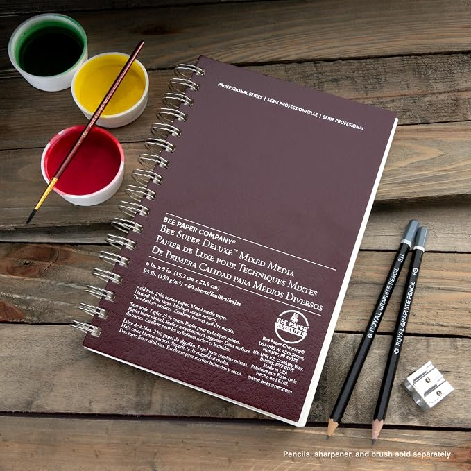 Bee Paper - 11"x 14" Super Deluxe Mixed Media Sketching Pad, 60 Sheets - Image 6