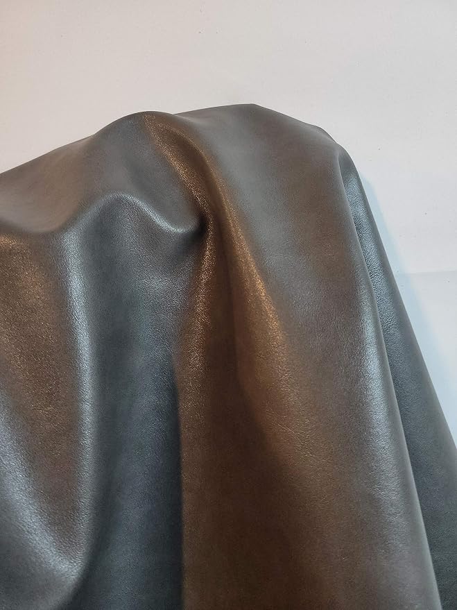 NAT Leathers | Gray Thin Soft Faux Vegan Leather PU | 1 Yard Cut by Yard - Image 6