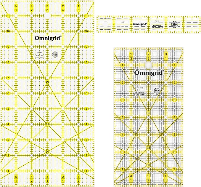 Omnigrid Rectangle Quilting Ruler Value Pack by Omnigrid