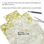 UPTTHOW 3Pcs Boxy Bag Making Templates Notion - Image 4