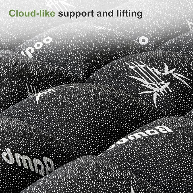 Full Size Mattress Topper Viscose Derived from Bamboo, Soft Thick Pillow Top - Image 9