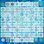 Marspark 66 Pcs Small Stencils for Crafts Reusable 3 Inch Stencils for Painting by Marspark