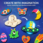 JOYIN 12 Glow in The Dark Wooden Magnets - Image 4