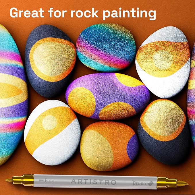 ARTISTRO 36 Metallic Acrylic Paint Markers - Image 8