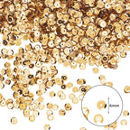 Mandala Crafts 6mm Cup Round Champagne Sequins - Image 3