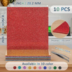 Glitter Acrylic Sheets Bulk, MAPRIAL 10Pcs 8 x 8 x 1/8" Thick Acrylic Sheet - Image 2