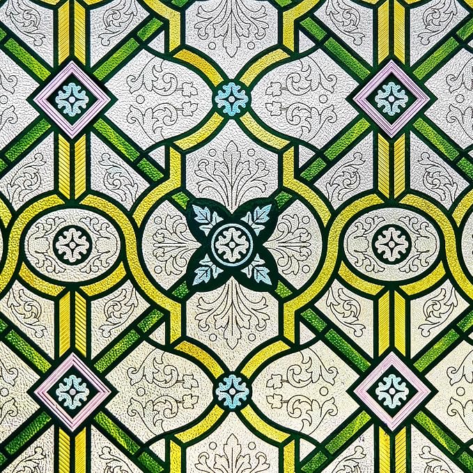 3D Stained Glass Window Film, Decorative Window Privacy Film - Image 2