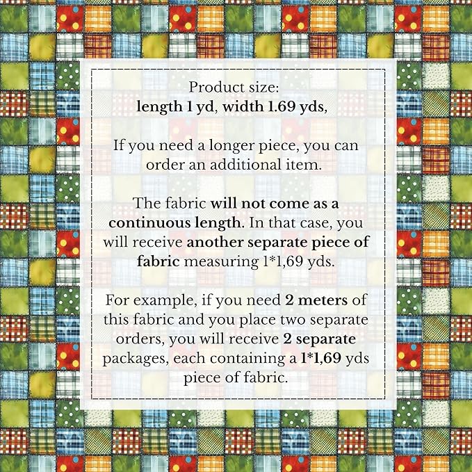 100% Cotton Fabric by the Yard – Turkish Quality Quilting & Sewing Fabric - Image 4