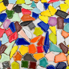 1.1lb Ceramic Mosaic Tiles, Mixed Colour Ceramic Mosaic Pieces - Image 5