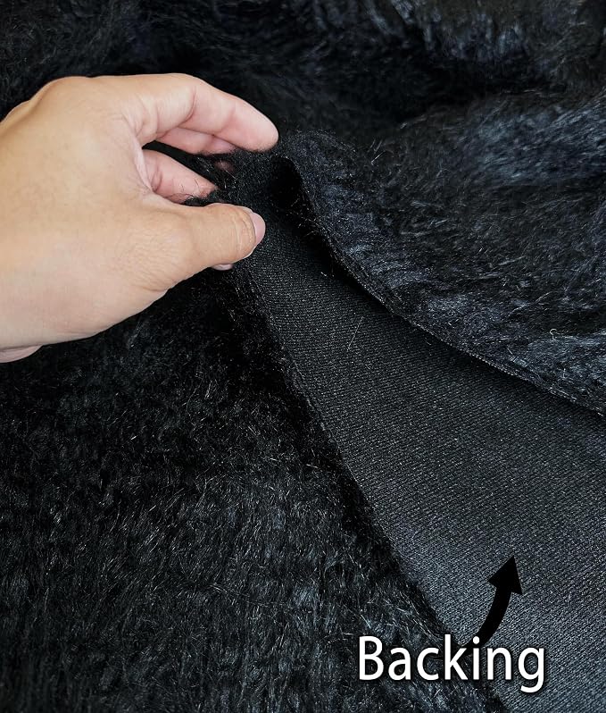 Fabric Empire 2.3oz Faux Fur Curly Yak Fabric 3.5" Long Pile Japanese Yarn/Sold - Image 7