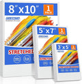 FIXSMITH Stretched Canvas for Painting, Pre-Primed Canvases Wood Framed by FIXSMITH