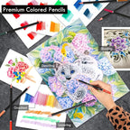 KALOUR 96 Premium Drawing Pencil Set, including 72 Colored pencil and 24 sketch - Image 3