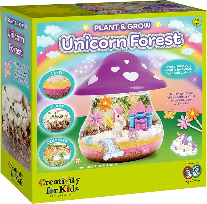 Creativity for Kids Plant and Grow Unicorn Forest: Terrarium Kit for Kids - Image 3
