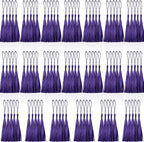 100 Pcs Purple Mini Tassels 13cm/5 Inch by CREATRILL