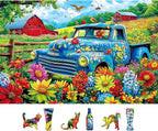 MINIWAN Flower Truck 500 Piece Puzzles by MINIWAN