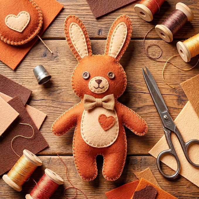 18Pcs Brown Felt Sheets for Crafts, Soft and Thick Brown Felt Fabric, 11.81 X - Image 7