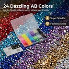 9000Pcs Rhinestones for Bedazzling, 5mm Bedazzler Kit - Image 3