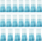 100 Pcs Light Blue Mini Tassels 13cm/5 Inch by CREATRILL