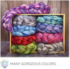 Festival Merino Wool Fiber. Colorful Combed top roving - Image 3