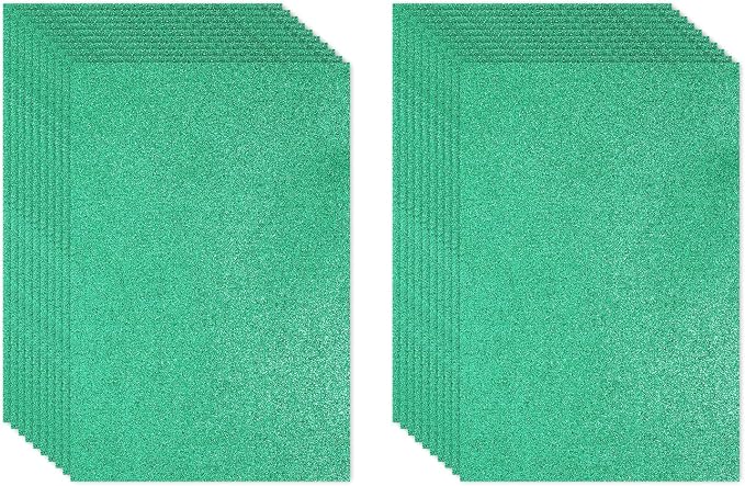 PATIKIL Dark Green Shiny EVA Glitter Foam Sheet 11 x 8 Inch 2mm Thick Sparkle by PATIKIL