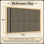 Leopard Print Bulletin Board Roll Non-Woven Fabric Poster 16in X 12ft | Back to - Image 3