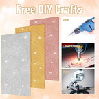 Amyhill 3pcs Glitter Acrylic Sheets, 1/10" Thick, 6.3 x 11.4 in | 2.5 mm Cast - Image 4
