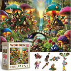 WOODEN.CITY Wooden Puzzle 1000 Pieces Mushroom Wonderland – Premium 1000 Piece by WoodenCity