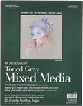 Strathmore Toned Mixed Media Paper Toned Grey 11"X14"-15 Sheets -62462311 by StrathmorePaper