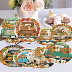 8 Pack Diamond Art Coasters, Autumn Truck Diamond Painting Coasters Kits | Fall - Image 5