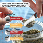 Spring Chef Stainless Steel Magnetic Measuring Spoons Set of 8 - Image 6