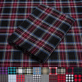 Pico Textiles 10 Yards Bolt Red and Black Tartan Plaid Flannel Fabric by PicoTextiles