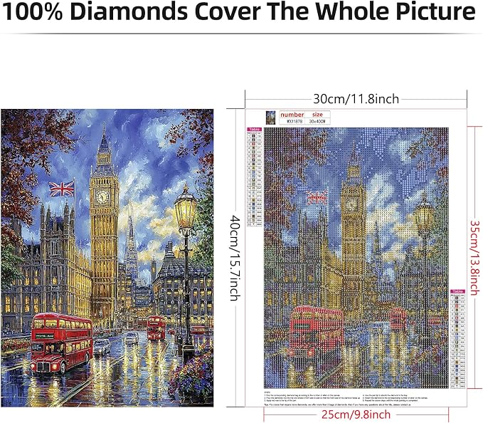 Lxmsja London Street Diamond Art Kits - Image 6