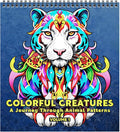 FUNLAVIE Adult Coloring Book – Mandala Animal Designs, Spiral Bound Premium by FUNLAVIE