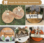 12 Pcs 16 Inch Wood Circles for Crafts Unfinished Round Wood Discs Blank Wooden - Image 7