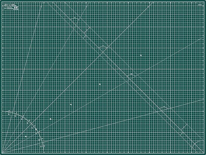 Elan Cutting Mat A0 Green, Extra Large Self Healing Cutting Mat 36 x 48 Inch by Elan