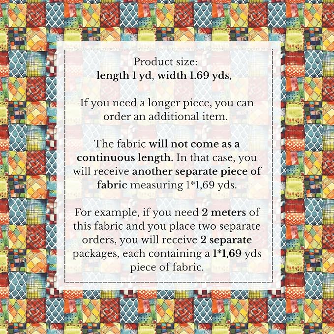 100% Cotton Fabric by the Yard – Turkish Quality Quilting & Sewing Fabric - Image 4