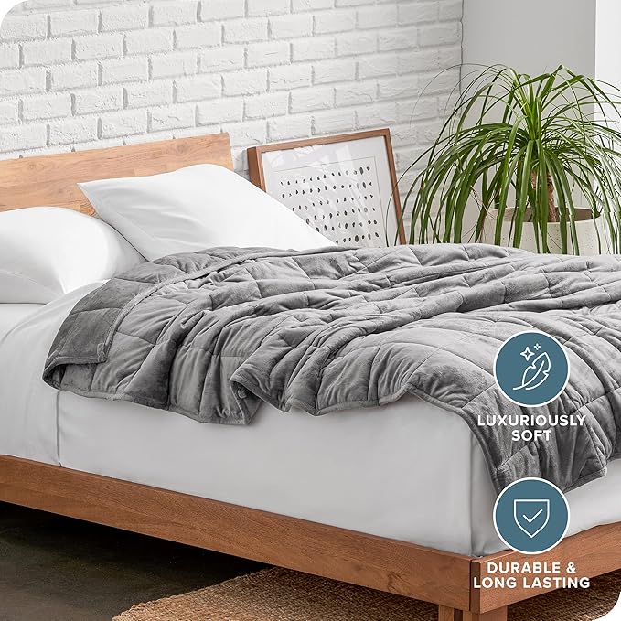 Bare Home Weighted Blanket Queen Size 22lb - Image 5