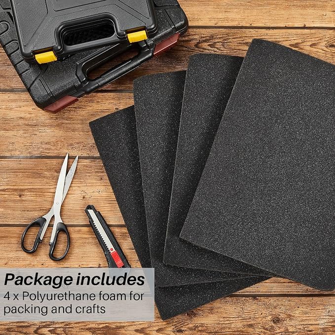 Amylove 16 x 12 x 0.5 Polyurethane Foam Sheet Foam Pad - Image 3