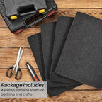Amylove 16 x 12 x 0.5 Polyurethane Foam Sheet Foam Pad - Image 3