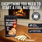 2lb Fatwood Fire Starter Sticks | 100% Natural Fire Starters - Image 4