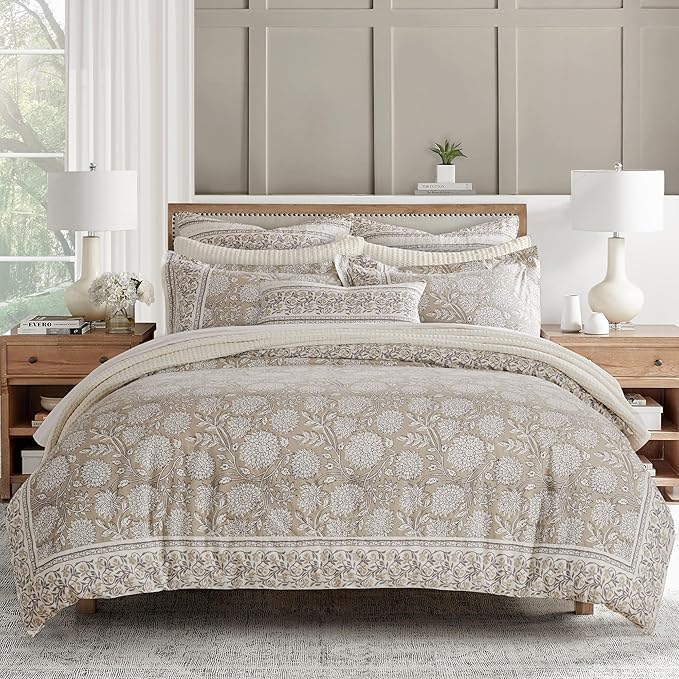 Levtex Home Adare Taupe Reversible Full/Queen Comforter Set by LevtexHome
